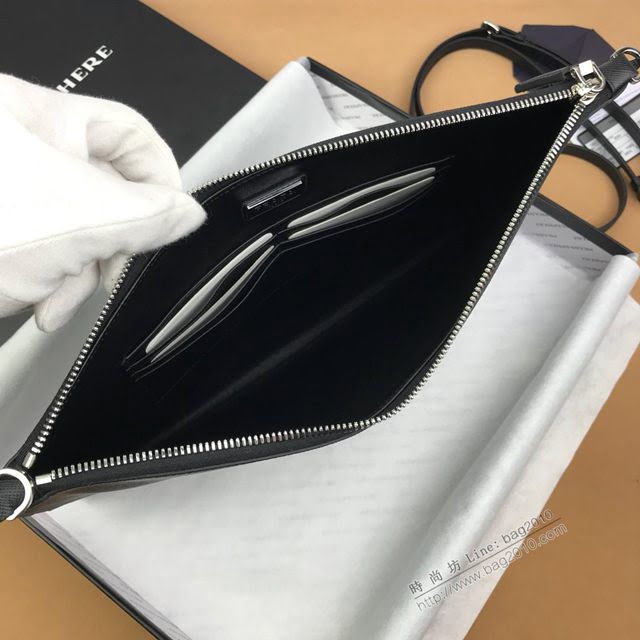 prada手包 普拉達2020最新款限量版手包 2VH073 Prada海馬徽標圖案手拿包  pyd2413
